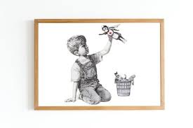 New Banksy Poster Artwork Nhs Healthworks Art Hospital Tribute Etsy Banksy Posters Poster Artwork Poster Prints
