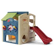 A playhouse with slide is an ideal garden hang out for young children because it fulfils two different functions: Outdoor Playhouse With Slide You Ll Love In 2021 Visualhunt