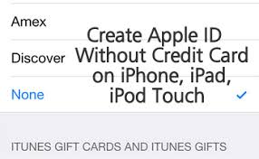 Using this method, you can also create apple id without credit card, so that when you set up apple id, you see a payment method of 'none'. How To Create Apple Id Without Credit Card On Iphone Ipad