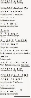 My Chemical Romance Welcome To The Black Parade Guitar Chords Flute Sheet Music My Chemical Romance Famous Last Words Music Chords Sheet Music
