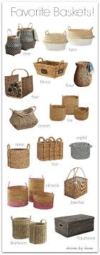 Decorative Baskets Inspiration For Using Them In Your Home Driven By Decor Home Decor Baskets Basket Decoration Living Room Baskets