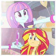 1027325 Adoraflare Alternate Hairstyle Alternate Universe Artist Gouhlsrule Equestria Girls Friendship My Little Pony Comic Little Pony My Little Pony