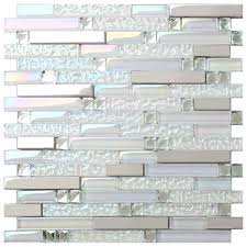 Enjoy free shipping on most stuff, even big stuff. New Design Tst Glass Metal Tile Iridescent White Glass Silver Mirror Stainless Steel Blends Interlocking Strip Wall Tiles Tstnb01 1 Sample 12x12 Inches Buy Online In Bahamas At Bahamas Desertcart Com Productid 106175389