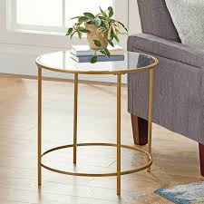 Maybe you would like to learn more about one of these? Better Homes Gardens Nola Side Table Gold Finish Walmart Com Gold Side Table Glass Side Tables Side Table