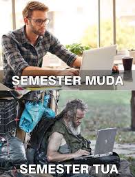 Nunggu balasan sms dari dosen, misalnya. Meme Kocak Mahasiswa Baru Vs Tingkat Akhir