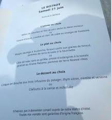 Voorbeeld Van Een Menu T W V 38 Euro Picture Of Les Vignes Son Jardin Gargas Tripadvisor