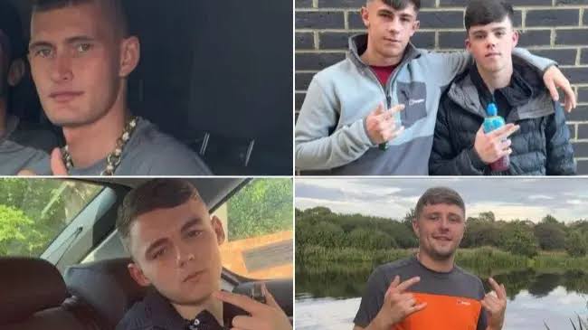 Five who died in A66 police chase crash that killed two officers are pictured