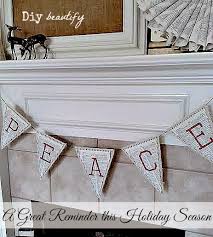 How to make a banner. Diy Christmas Burlap Banners Peace And Joy Diy Beautify Creating Beauty At Home