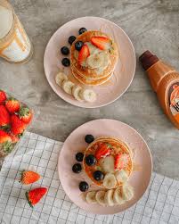 Homecafe Homemade Pancake Aesthetic Makanan Dan Minuman Makanan