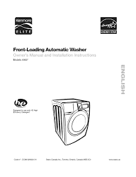 If this works, it's definitely the door switch. Kenmore 4900 Washer User Manual Manualzz