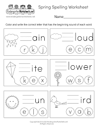 But, it can be a challenging skill to maste. Kindergarten Worksheets We Have A Series Of Free Spring Worksheets Kids Can Practice Counting Adding Subtracting Reading Letter Tracing And Rhyming There Are Also Cute English And Math Activity Worksheets We