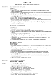 Download and edit your new resume design in the cloud and share it with others in one click! Transport Resume Samples Velvet Jobs