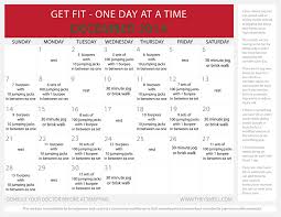 I was checking my emails one day and i received one talking about the spartacus workout! Printable Beginners Workout Schedule Weekly Clipart Library