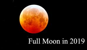 Moon Phases In 2019 Full Moon Calendar And Lunar Eclipse