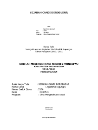 Karya tulis ilmiah judul : Karya Ilmiah Sejarah Candi Borobudur Pdf