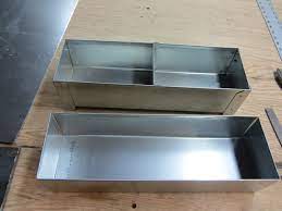 Sheet Metal Bending Brake Practice 102 Two Sheet Metal Boxes Sheet Metal Metal Working Metal Bending