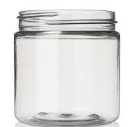 4 oz clear PET plastic single wall jar