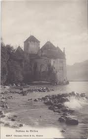 Castle Chillon Switzerland Chateau De Chillon Charnaux Etsy Castle Lake Geneva Types Of Art