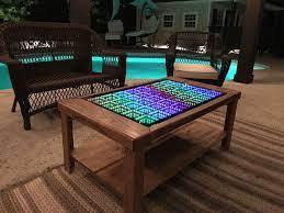 Custom made infinity mirror coffee table with led lighting effects espresso and nutmeg to order from belly brand custommade com. This Led Coffee Table Takes Your Home Decor To Infinity And Beyond By Hackster Staff Medium