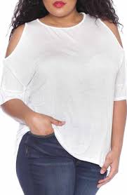 slink jeans cold shoulder top plus size wanna wear it