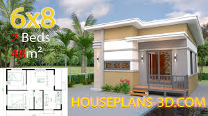 Small House Design Plans 6x8 With 2 Bedrooms Youtube Small House Design Plans Small House Design House Plans