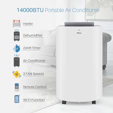 The lg 14,000 btu portable air conditioner cooling & heating, model # lp1420bhr is not designed for wall installation and it does not come with instructions for installing it in a wall. 3 In 1 Floor Ac Unit Shinco 14 000 Btu Portable Air Conditioner 11000 Btu Heater Digital Led Display Dehumidifier And Fan For Rooms Up To 500 Sq Ft Remote Control Heating Cooling Air Quality