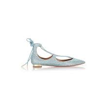 Aquazzura Icy Blue Glitter Christy Ballerinas 370 Liked On Polyvore Featuring Shoes Flats Light Blue Blue Ballet Flats Blue Leather Flats Blue Glitter