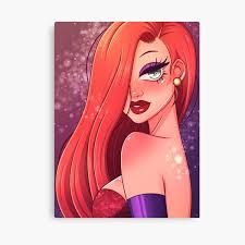 This is a special illustration for the comic con on my country, it is available for prints, for more info you can mail me to: Jessica Rabbit Canvas Prints Redbubble