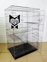 Buat sangkar kucing guna kabel tie dan jaring brc terpakai. Sangkar Kucing Abu Pet
