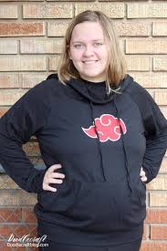 Naruto Akatsuki Robe Cloud Hoodie With Cricut Layered Iron On Vinyl I used the just because when the stencil is done place it on the shirt. naruto akatsuki robe cloud hoodie with