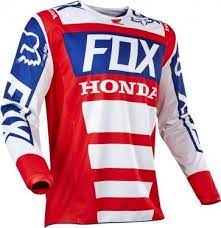 Fox Racing Mx 180 Honda Mens Off Road Dirt Bike Racing Motocross Jerseys Jersey Fox Racing Racing Suit