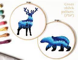 Check spelling or type a new query. Deer Bear Cross Stitch Pattern Landscape Counted Cross Stitch Chart Northern Lights Animals Cross Stitch Embroidery Instant Pdf Cross Stitch Patterns Modern Cross Stitch Patterns Animal Cross Stitch Patterns