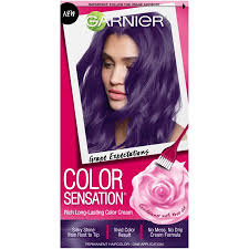 Garnier Color Sensation Hair Color Cream 5 21 Grape Expectations Intense Purple 1 Kit Walmart Com In 2021 Garnier Color Sensation Hair Color Hair Color Cream
