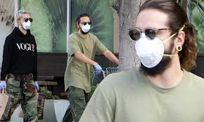 In february 2019 he married supermodel heidi klum, after getting engaged in december 2018. Pictured Heidi Klum S Husband Tom Kaulitz Wears Mask And Gloves While Shopping With Brother Bill Daily Mail Online