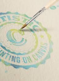 Free Logo Text Mock Up Watercolor Painting Painting Logo Watercolor Branding Watercolor Logo