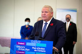 The party with the taxpayers' money is over — it's done, doug ford, 53, said in a speech to supporters. Doug Ford Warns A Lockdown Is Likely In Toronto Peel And York