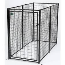 American Kennel Club 6 Ft X 4 Ft X 8 Ft Black Powder Coated Kennel Cl 70408 The Home Depot American Kennel Club Dog Kennel Outdoor Dog Kennel