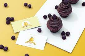 Download Free Psd Mockup Of Cards With Cake Concept