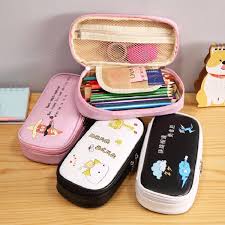 Find More Pencil Cases Information About Kawaii Zipper Pencil Bag Pu Waterproof Pencil Case Cosmetic Bag Ch Pencil Case Kawaii Stationery Notebooks Pencil Bags