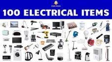 English Vocabulary - 100 ELECTRICAL ITEMS - YouTube