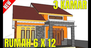 Pembahasan contoh desain model gambar bentuk rumah minimalis, idaman, modern, impian, foto sketsa, interior sederhana 1 lantai 3 kamar tidur tampak depan tahun 2020. 91 Gambar Rumah 6 X 12 Tampak Depan Terbaik Gambar Rumah