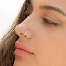 Nose Ring, Tribal Nose Ring, Gold Nose Ring, Ear Piercing, Tribal Nose  Piercing, Indian Nose Ring, 20g, Nose Piercing, Solid Gold Nose Ring