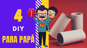 La real academia de hijos orgullosos de sus padres nos ha asesorado para diseñar este original diploma. 4 Manualidades Dia Del Padre Con Rollos De Papel Faciles Youtube