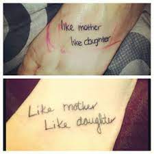 Pin By Allison Kennedy On Hair Nails Tattoos Piercings Tattoos For Daughters Mommy Tattoos Mom Daughter Tattoos