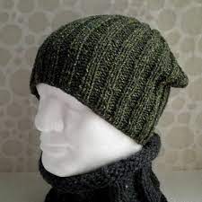 Slouch Hat Pattern Mens Beanie Knitting Pattern Digital Etsy In 2021 Slouch Hat Pattern Knitted Hats Knitting
