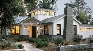 Another staple of the modern prairie design is the use of glass and large windows as an exterior showcase. Exploring Farmhouse Style Home Exteriors Lindsay Hill Interiors