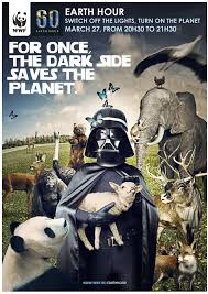 Earth Hour For Once The Dark Side Saves The Planet Environnement Vador Eco