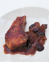 Pork Chops With A Confit Of Prunes Apples And Shallots Recipes Delia Online