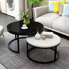 Orren Ellis Ila 2 Piece Coffee Table Set Wayfair In 2020 Round Coffee Table Living Room Coffee Table Coffee Table Desk