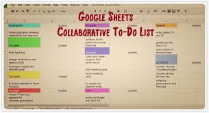 The Collaborative To Do List Google Sheets To The Rescue Music Classroom Organization Writing Lists To Do List
